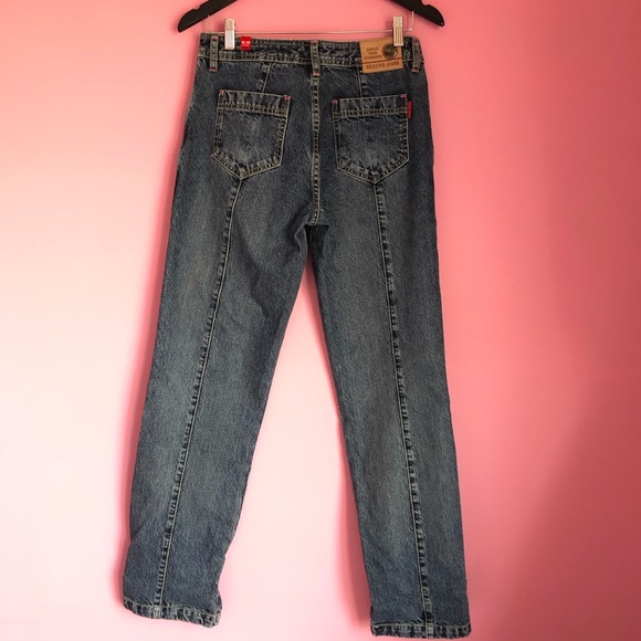 Jeans with Pink Contrast Stitching - Picture 8 of 16